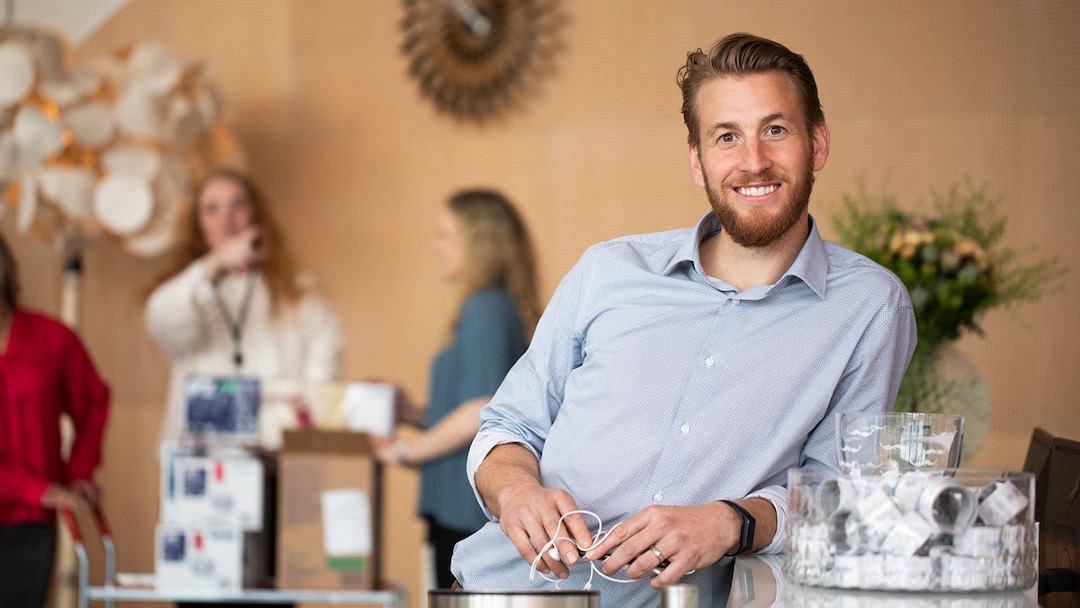 Man Smiling In The Office