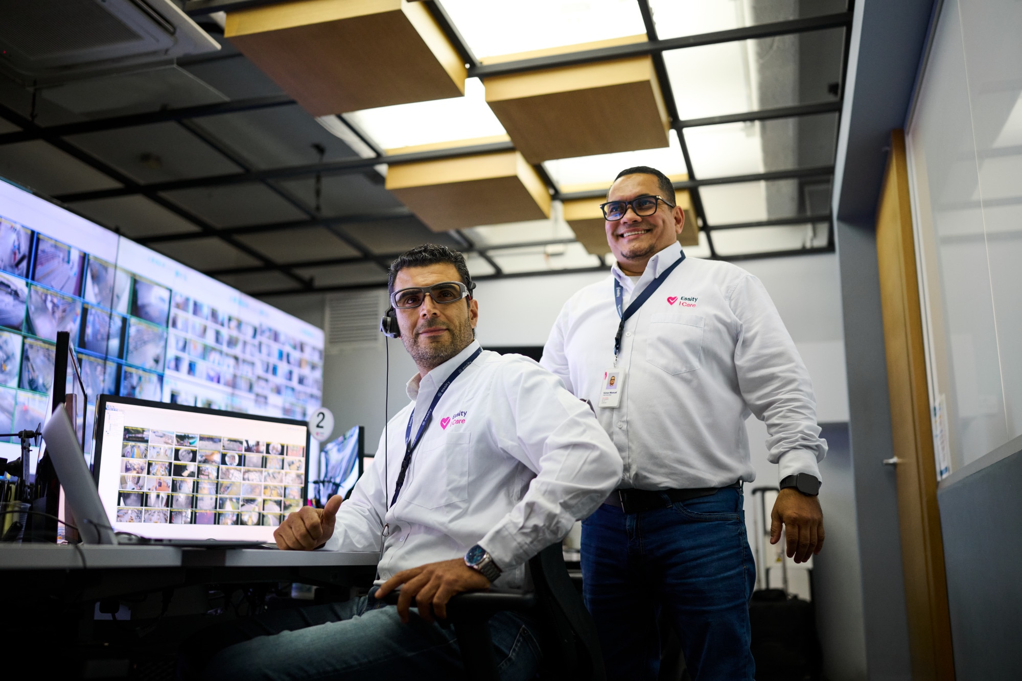 Two Men Monitoring Portrait