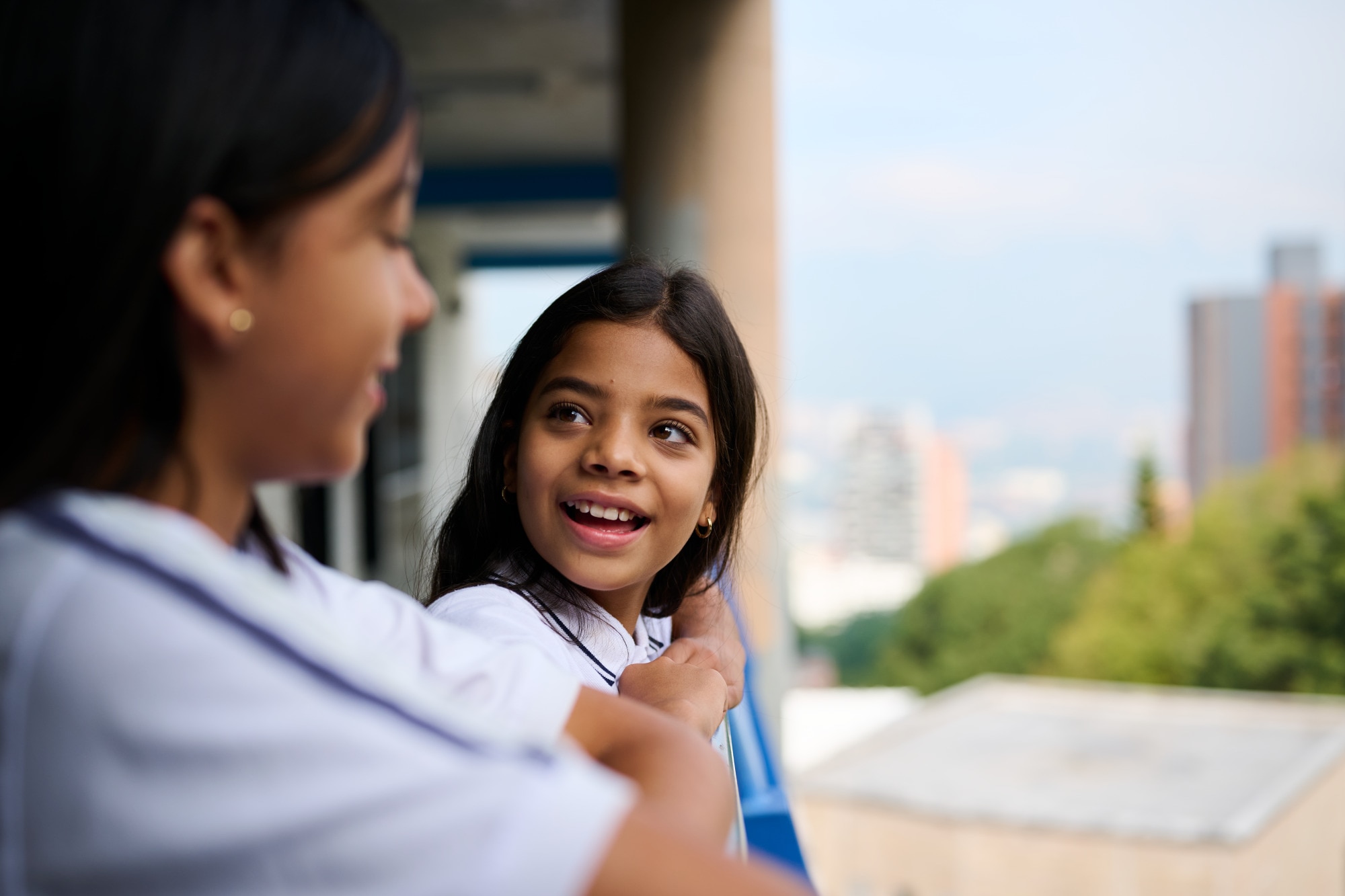 Teen Girls Landscape View