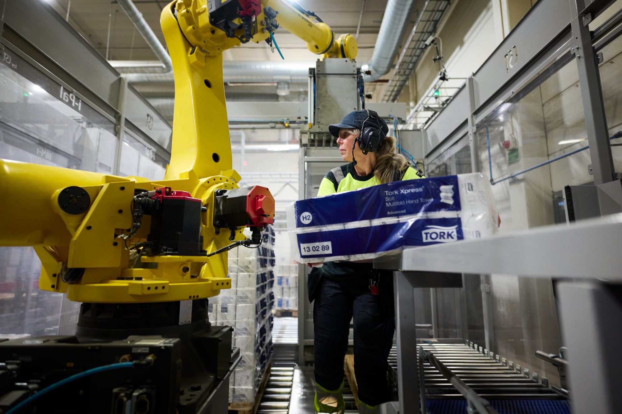 Production Line Tork Rolls