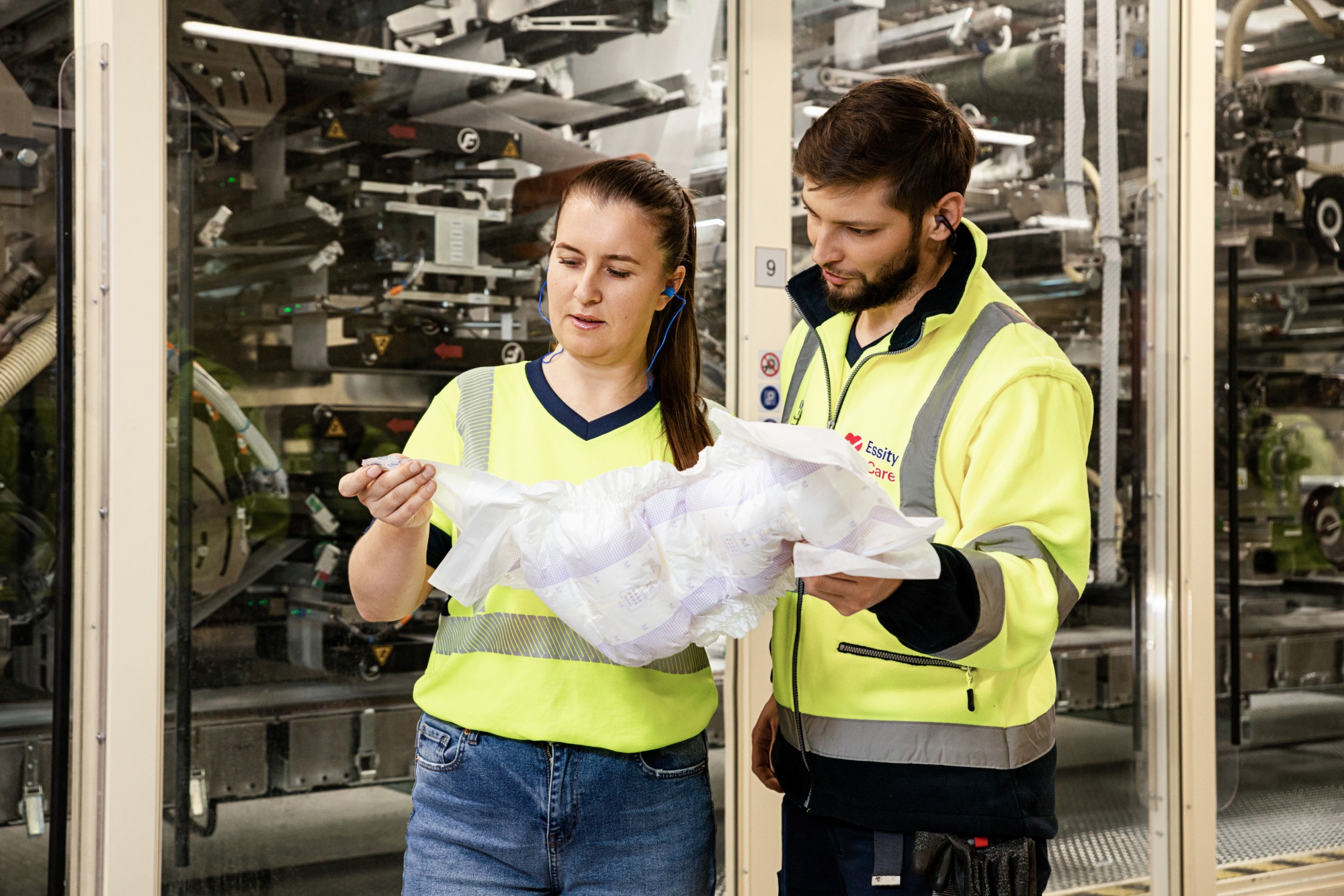 Woman Man Working Manufacturing