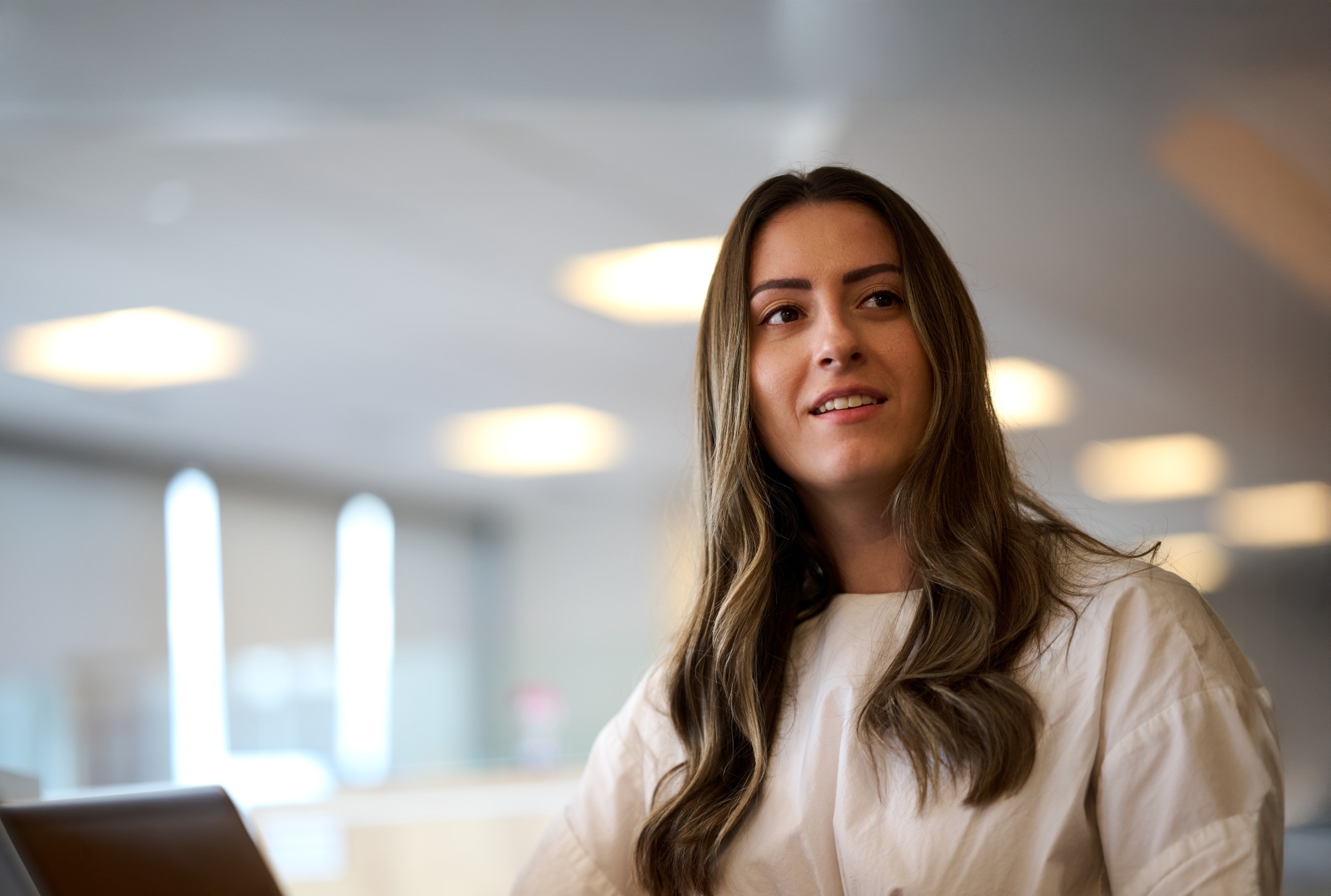 Young Woman In Office