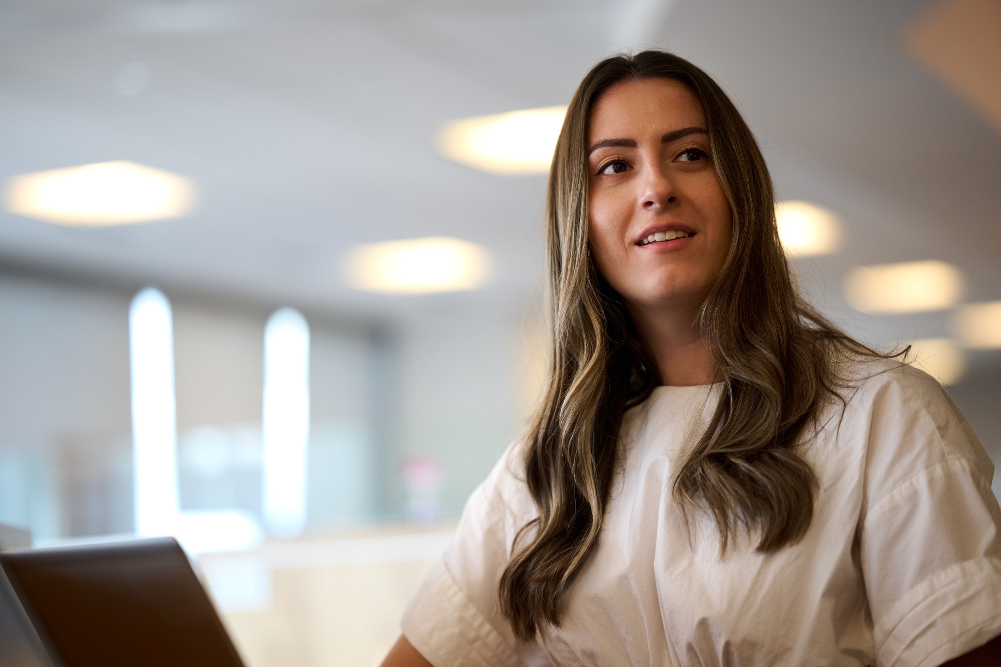 Young Woman In Office