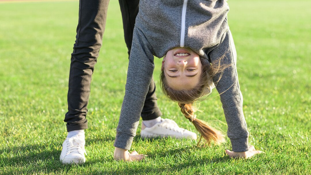 Kids Boys Girls Practicing Gymnastics On Sportsarena