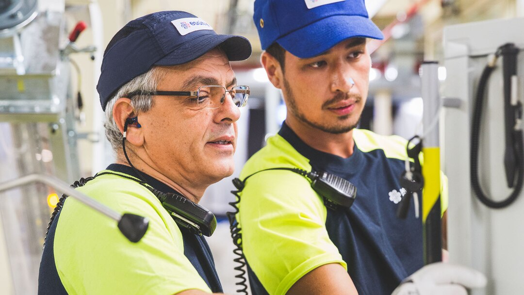 Older Worker And Young Worker