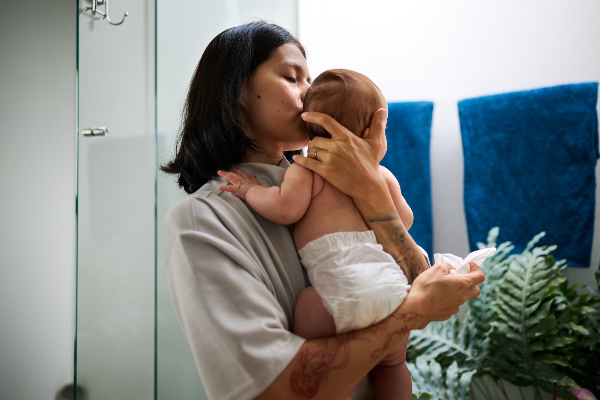 Mother Holding Baby