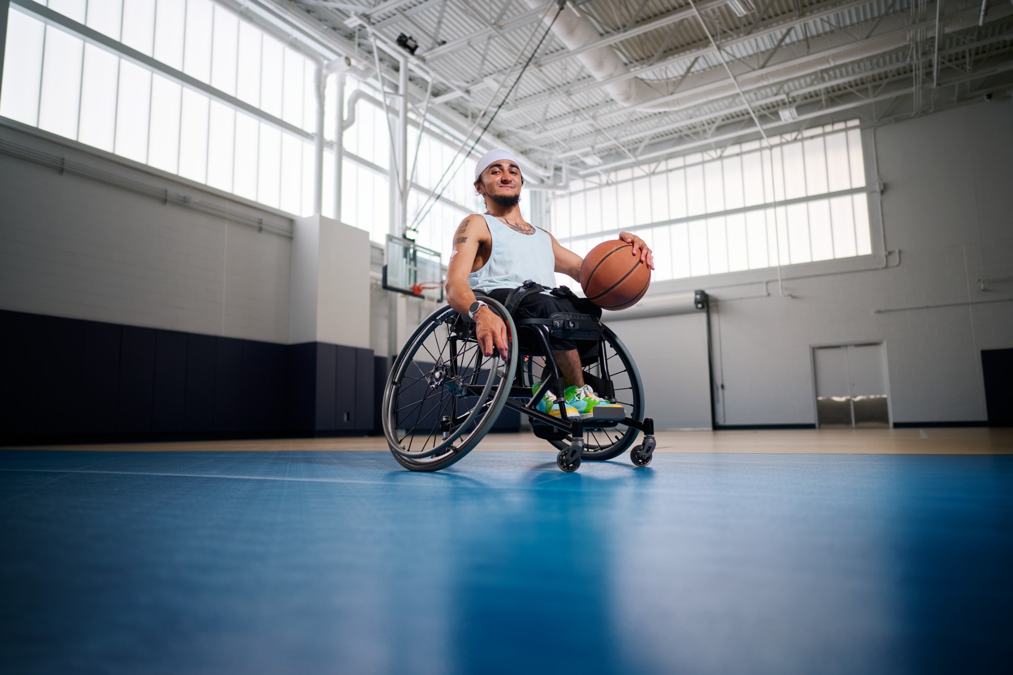 Wheelchair Man Basketball