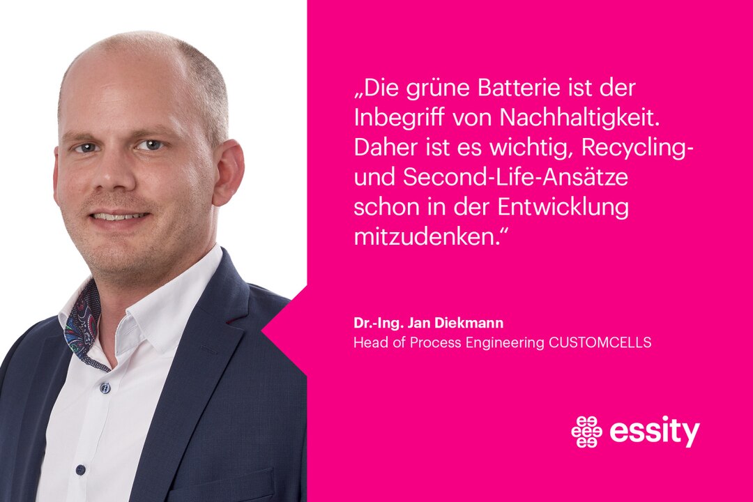 Jan Diekmann, Head of Process Engineering bei CUSTOMCELLS.