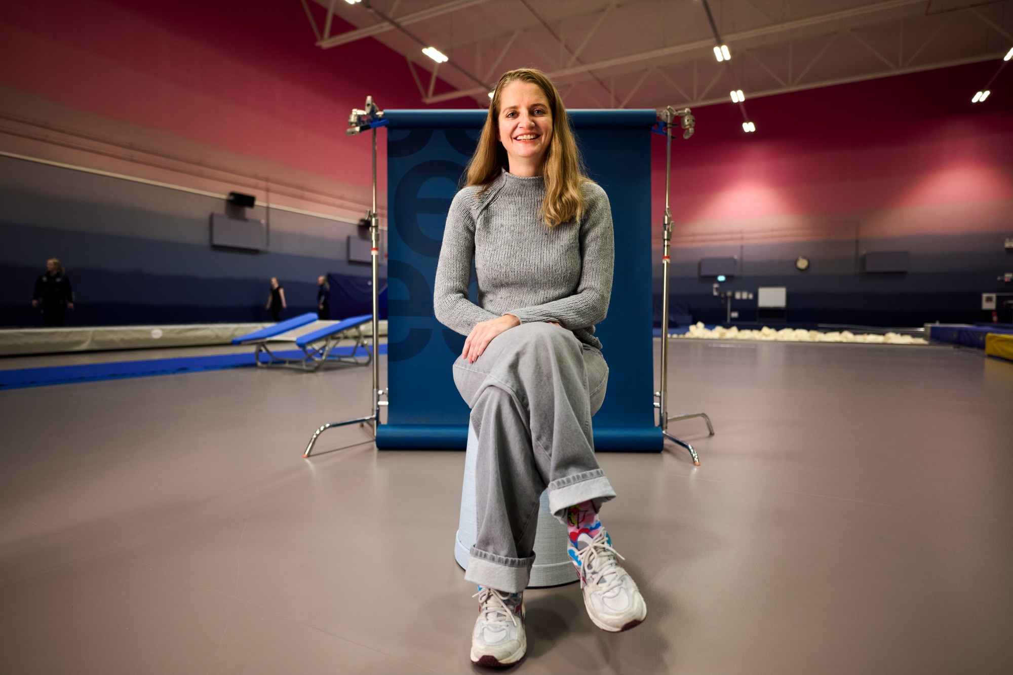 Woman Portrait Gym Hall